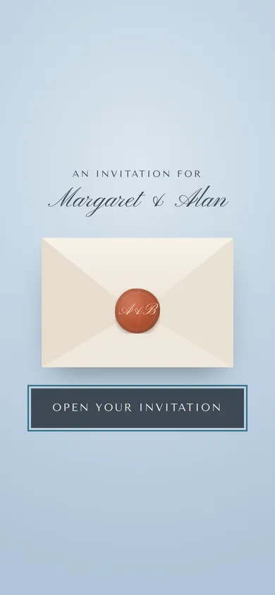The envelope on a phone