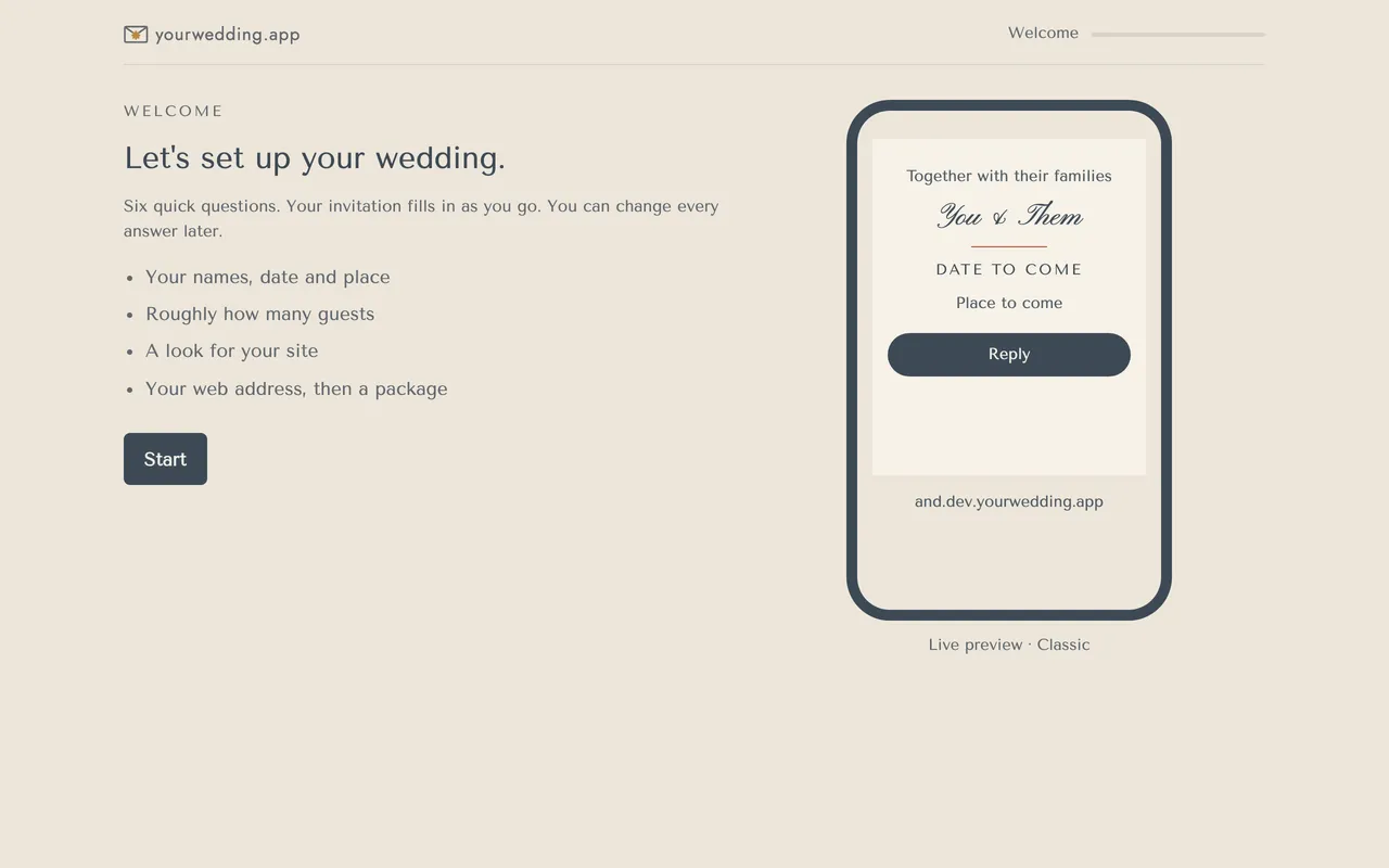 The first onboarding screen